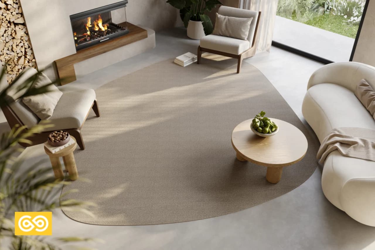 Astoria | Mink | Organic Shape: Boulder