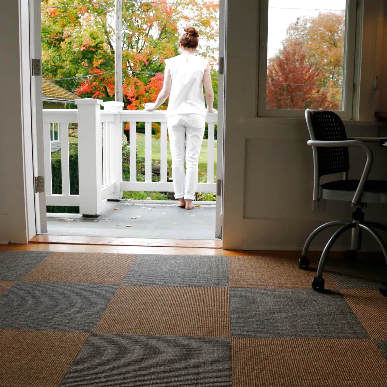 Sisal Tiles | Sahara & Driftwood Checkerboard