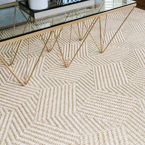 Detail of Helsinki Canvas sisal rug