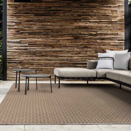 warm hues: increase the heat with terrazza rug in color cumin