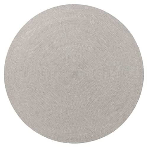 spiral delight: poolside circular area rug shown in color carrara