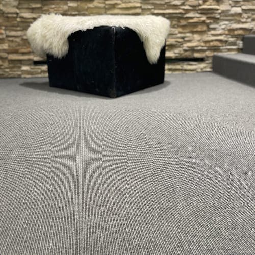 Venice Gravel nylon carpet installed wall-to-wall