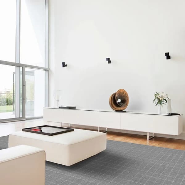 contemporary class: city block in grey ivory makes a beautiful living room area rug