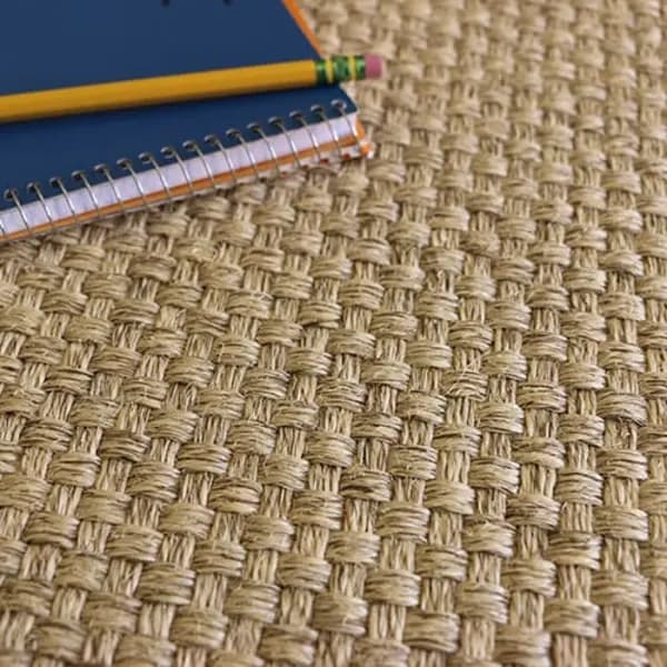 Corsica beige basketweave structure