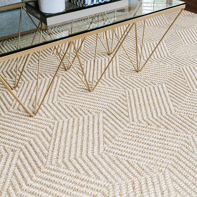 Detail of Helsinki Canvas sisal rug