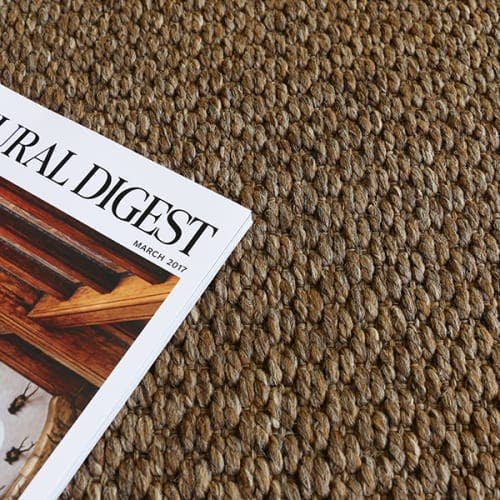 area rug with architectural digest magazine